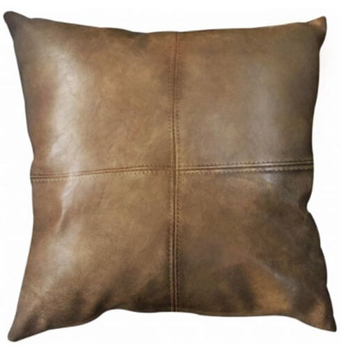 Bangalow Square Cushion w/ Fill PU Leather (50x50cm)