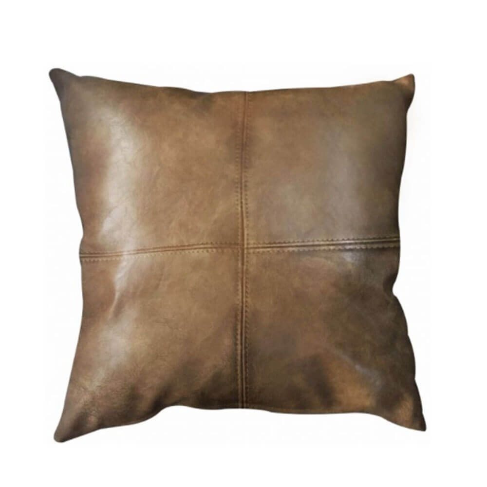 Bangalow Square Cushion w/ Fill PU Leather (50x50cm)