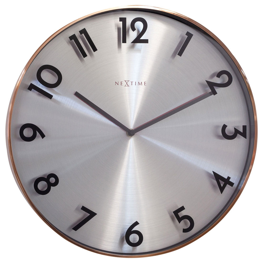 NeXtime Reflection Wall Clock 40cm (Copper)