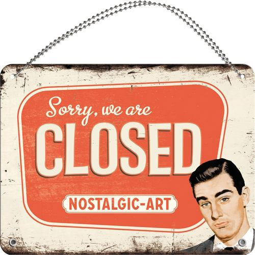 Nostalgic-Art Open/Closed Sign (15x20cm)