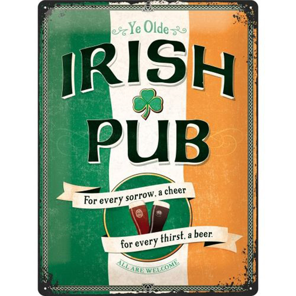 Nostalgic-Art Irish Pub Large Sign (30x40cm)