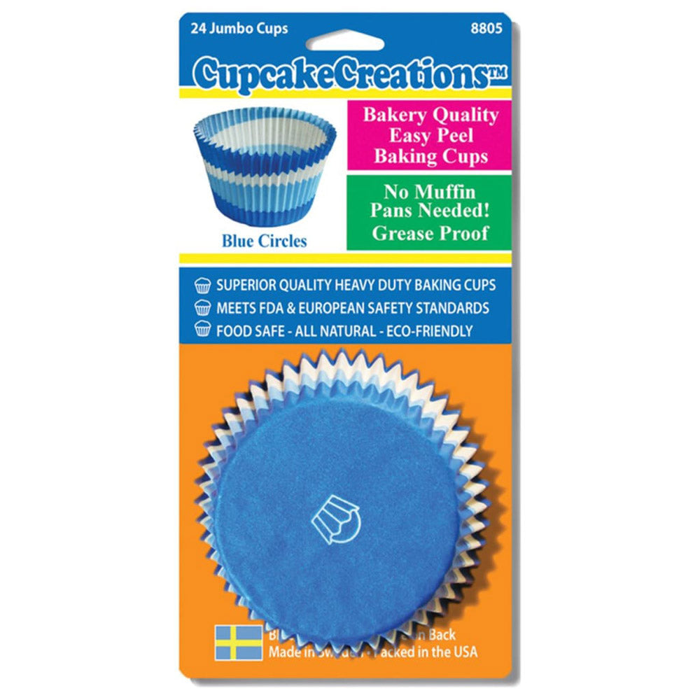 Jumbo Circle Cupcake Cups 24pk