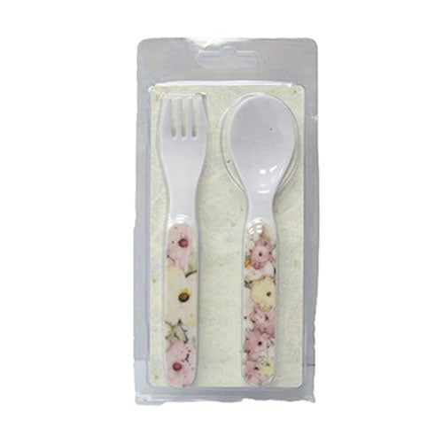 B-Parker L/W Melamine Fork and Spoon Set