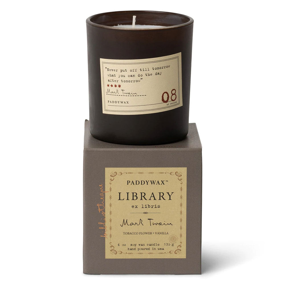 Paddywax bibliotheek doos kaars 6oz