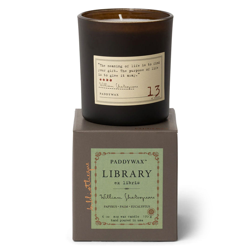 Paddywax bibliotheek doos kaars 6oz