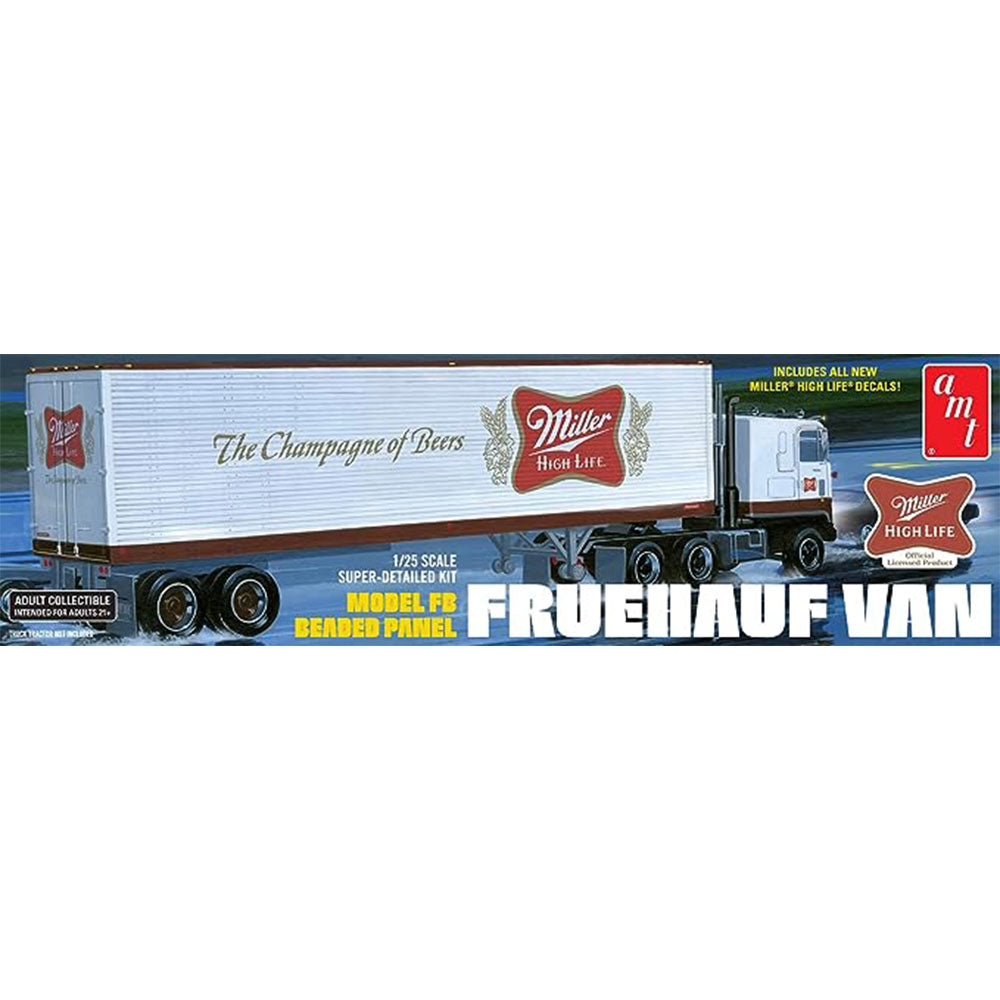 Miller Beer Fruehauf Semi Trailer Plastic Kit 1:25 Scale