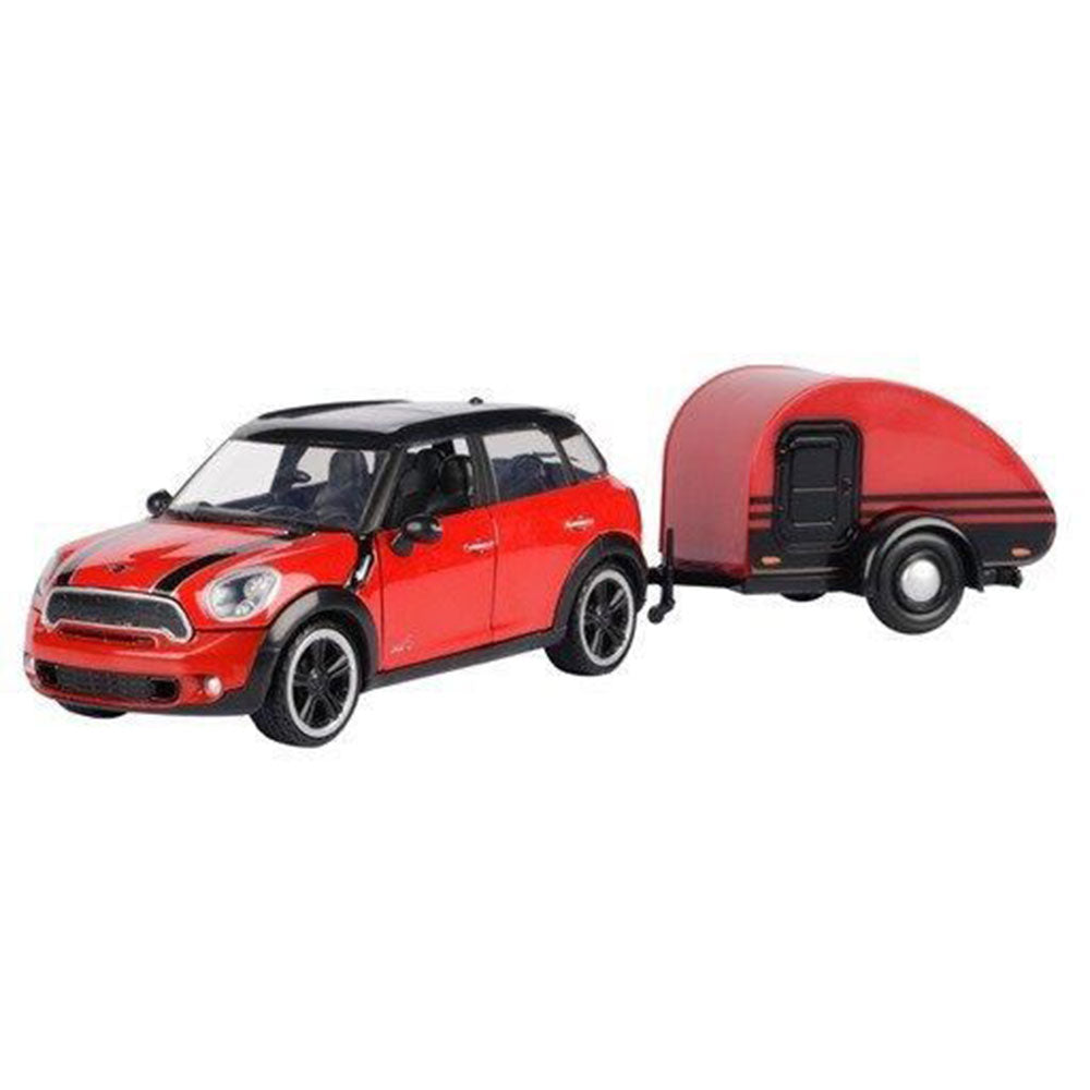  Mini Cooper S Countryman mit Anhänger, Modell im Maßstab 1:24