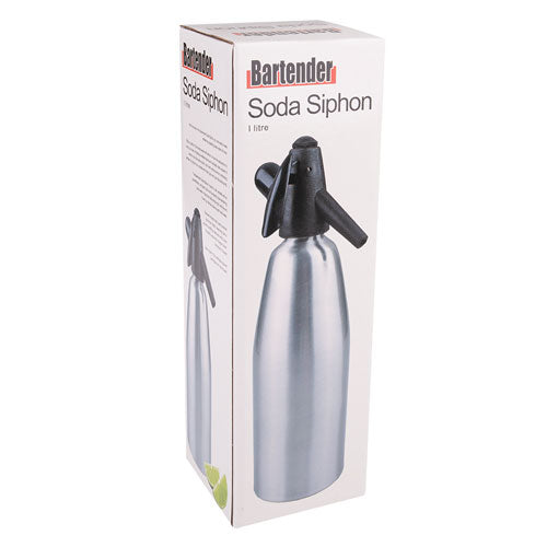 Bartender Soda Siphon 1L (Silver)