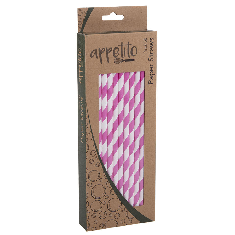 Appetito Paper Straws (Pack of 50)