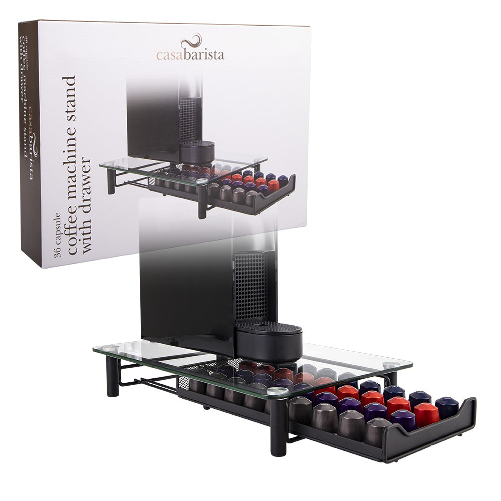 Casabarista Coffee Machine Stand with 36 Capsule Drawer