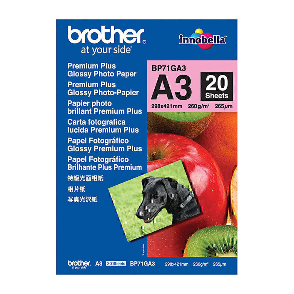 Bror blankt papir 260 gsm 20pk