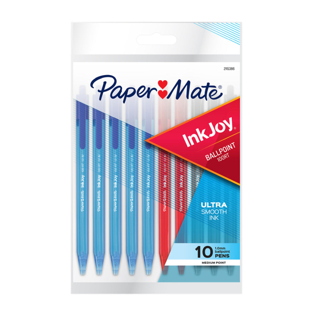 Paper Mate 10-Pack Inkjoy 100RT Ballen (caja de 12)