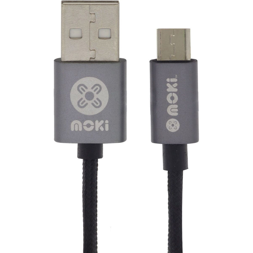 Moki geflochtenes Micro-USB-Sackgutkabel (schwarz)