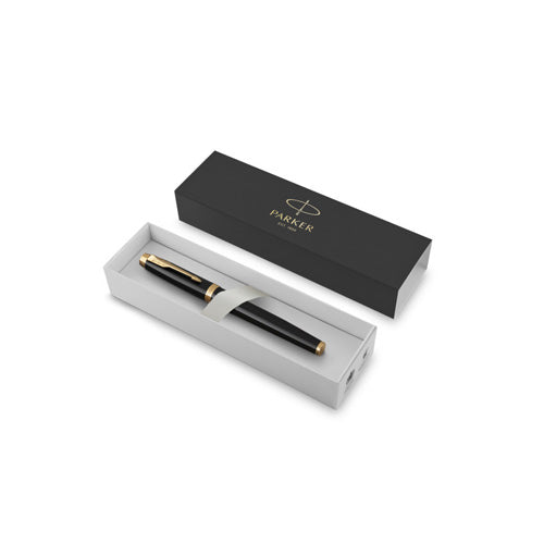 Parker IM Gold Trim Fountain Pen (Black)