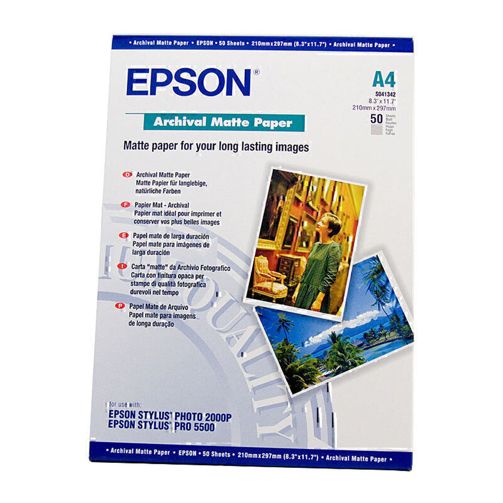 Papel mate de archivo Epson 50pc