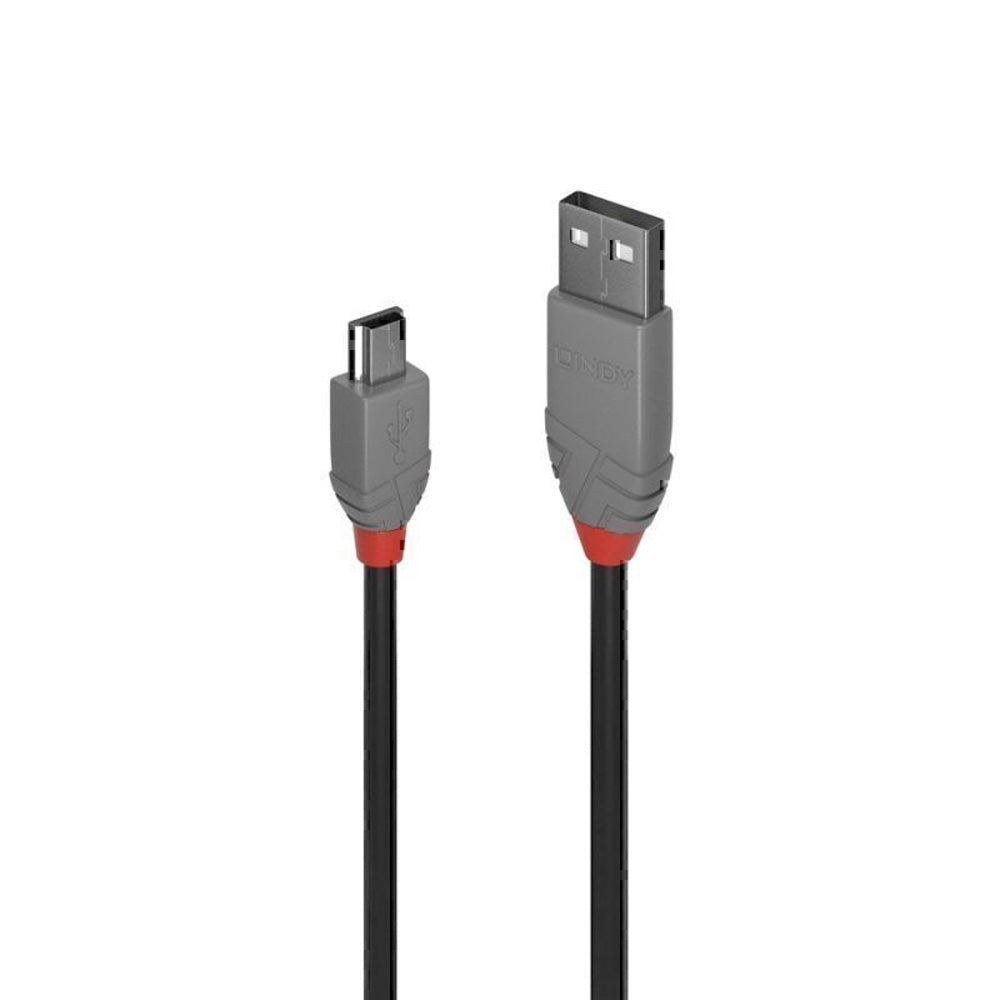 Lindy USB-A 2.0 à Mini-B Cable Cable Anthra Line