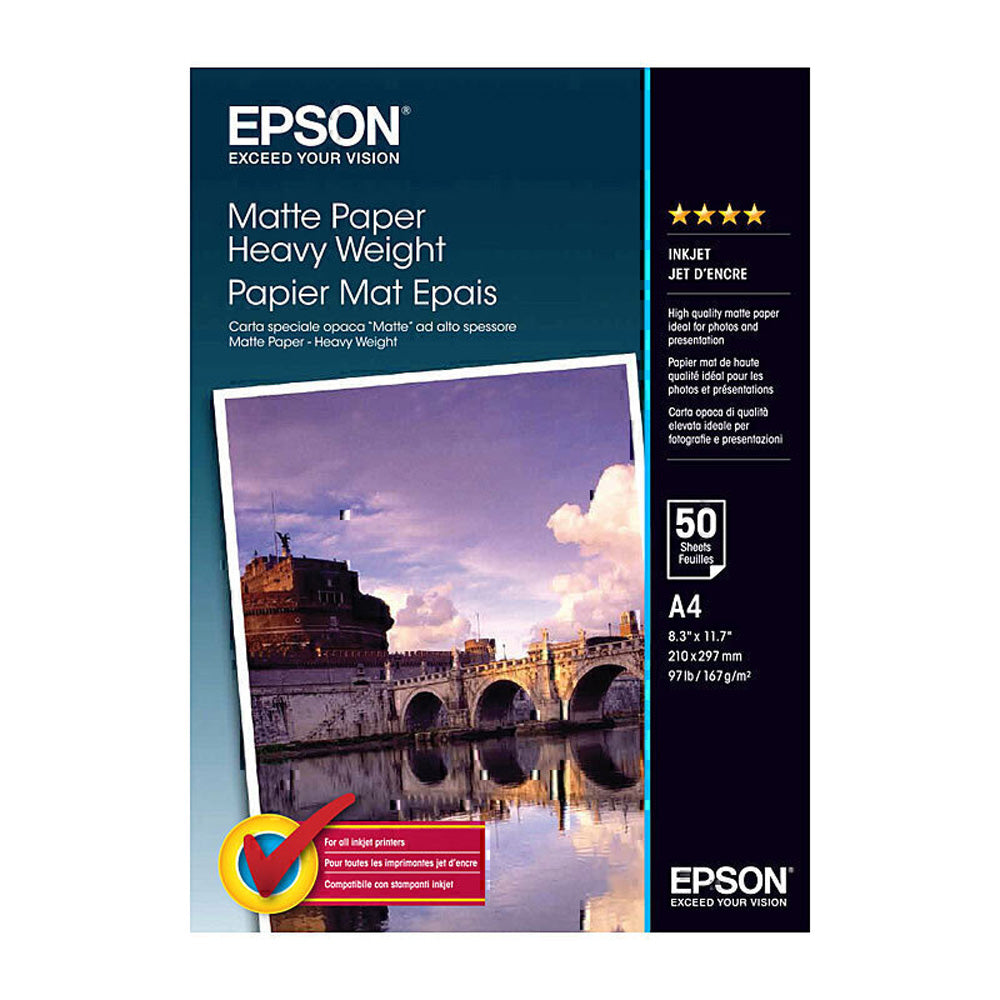 Papel de peso pesado epson fosco 50pc