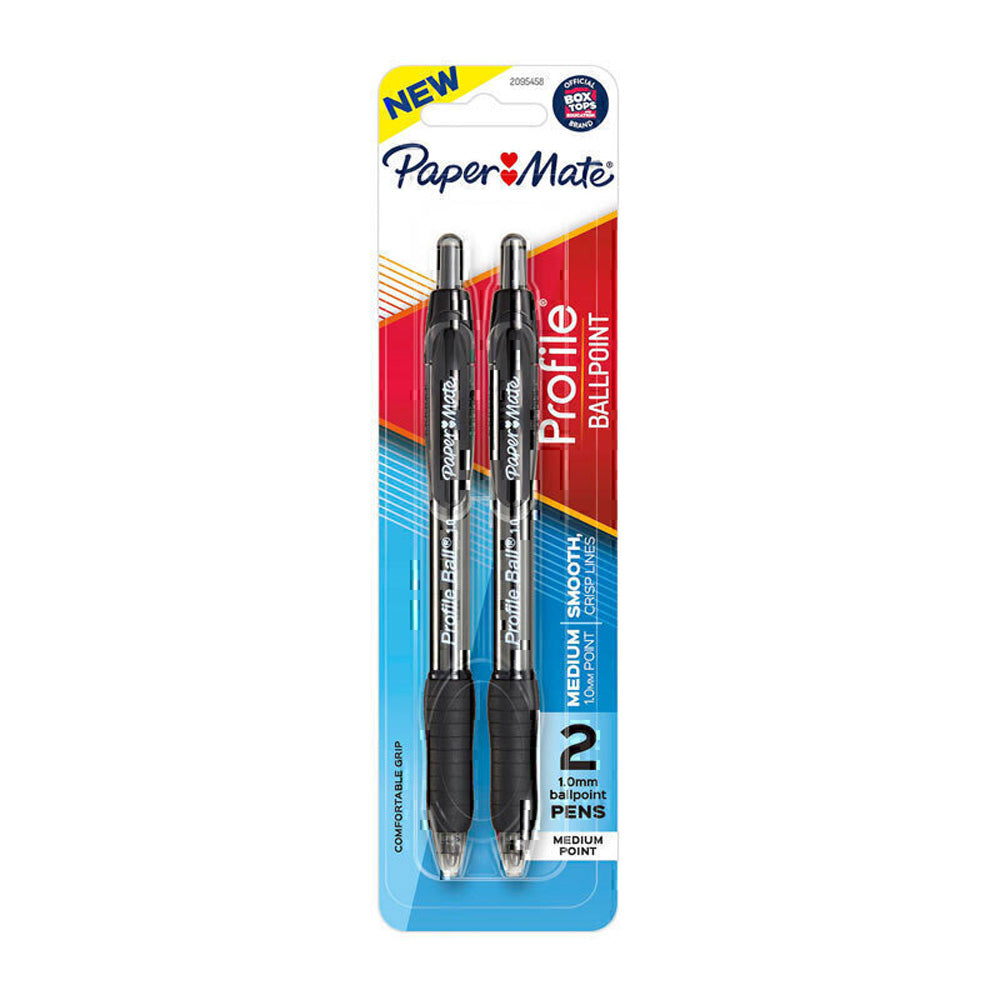 PM profiel intrekbare ballpen 1,0 mm 2pk (doos van 6)