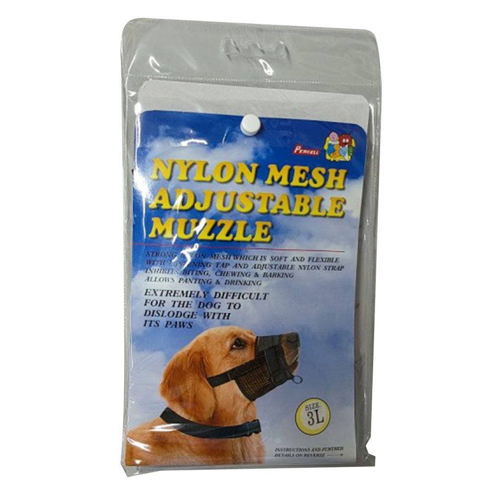 Percelljusterbar nylonmesh hundemuzzle