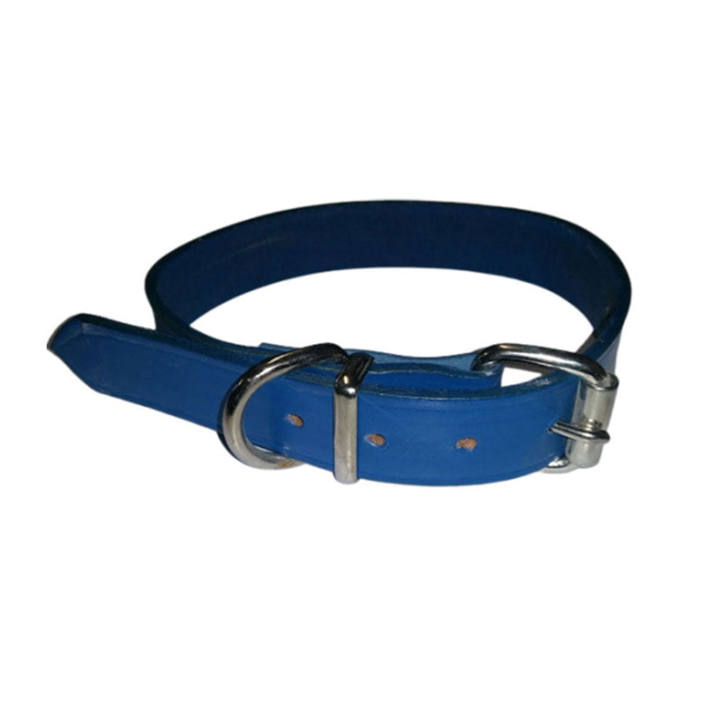 Collar de cuero (azul)