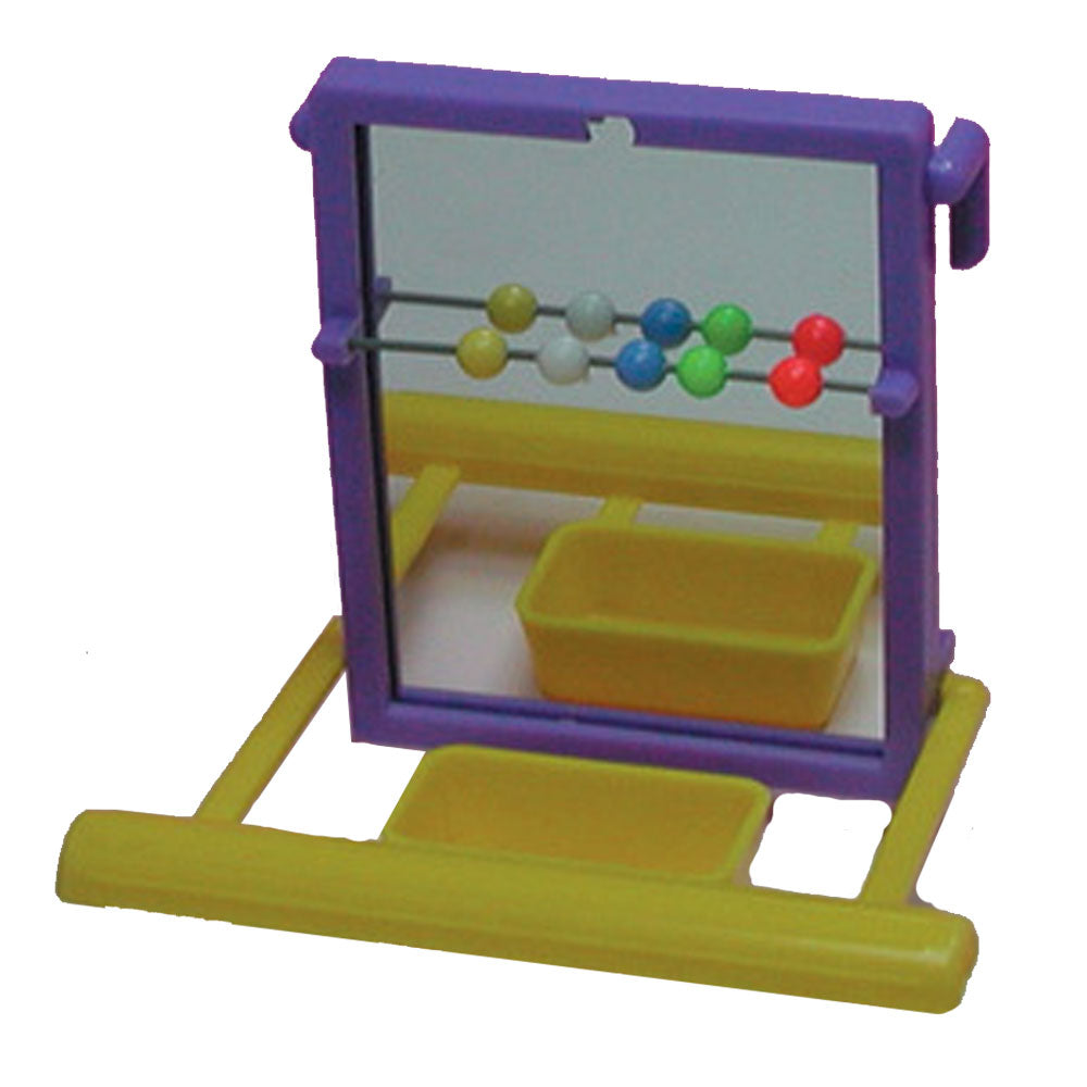 Elite Pet Mirror with Perch & Beads