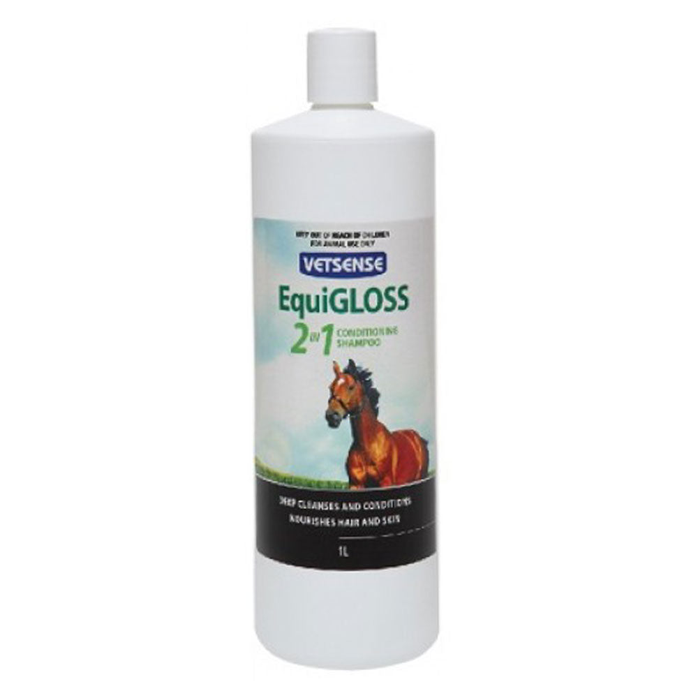 Vetsense EquiGLOSS 2-in-1 Horse Shapmpoo & Conditioner 1L