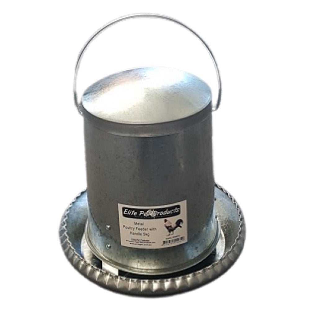 Metal Poultry Feeder with Handle