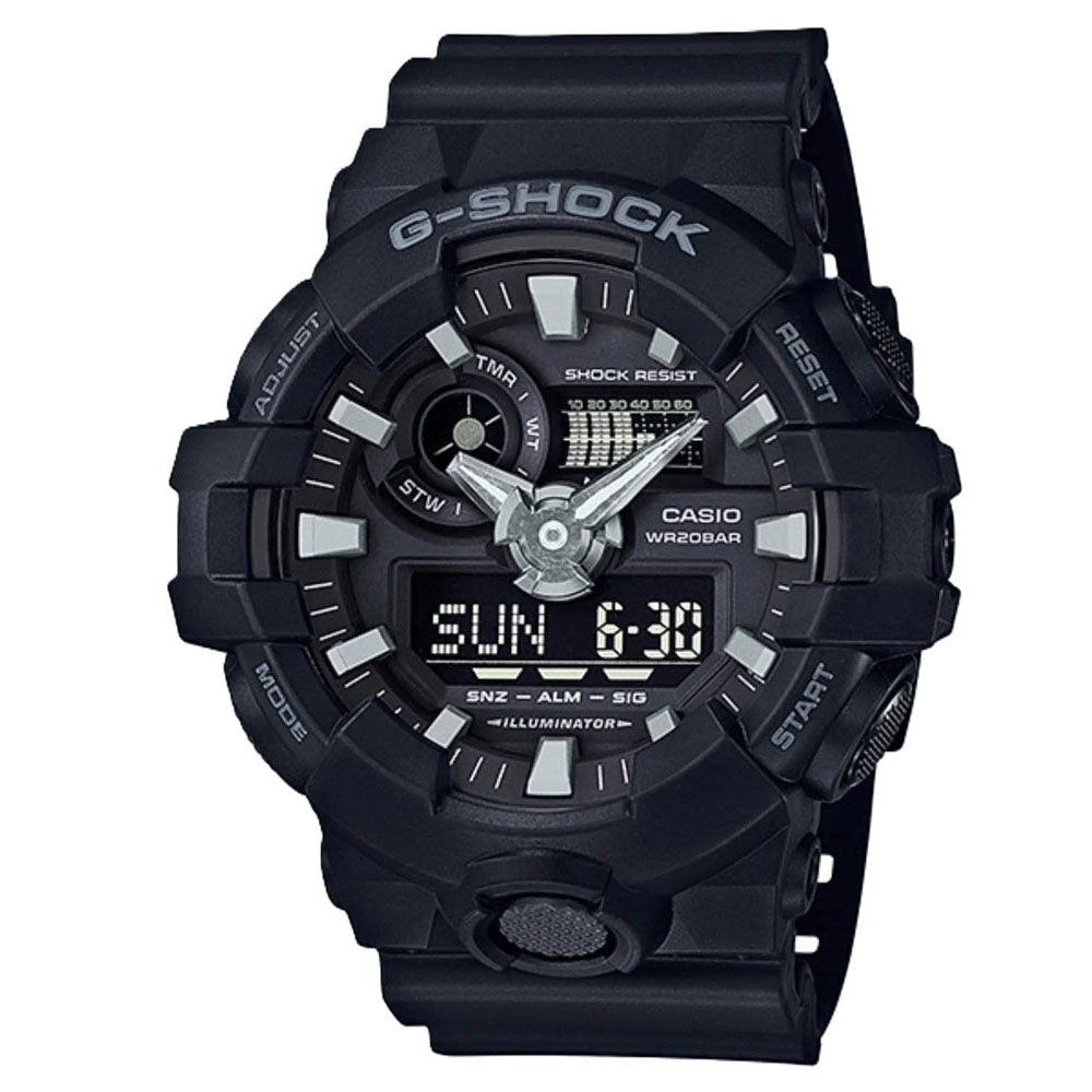 Casio G-Shock Tough Wear Black GA700-1B Watch (Black)