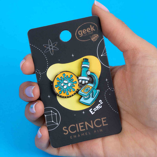 Microscope Enamel Pin