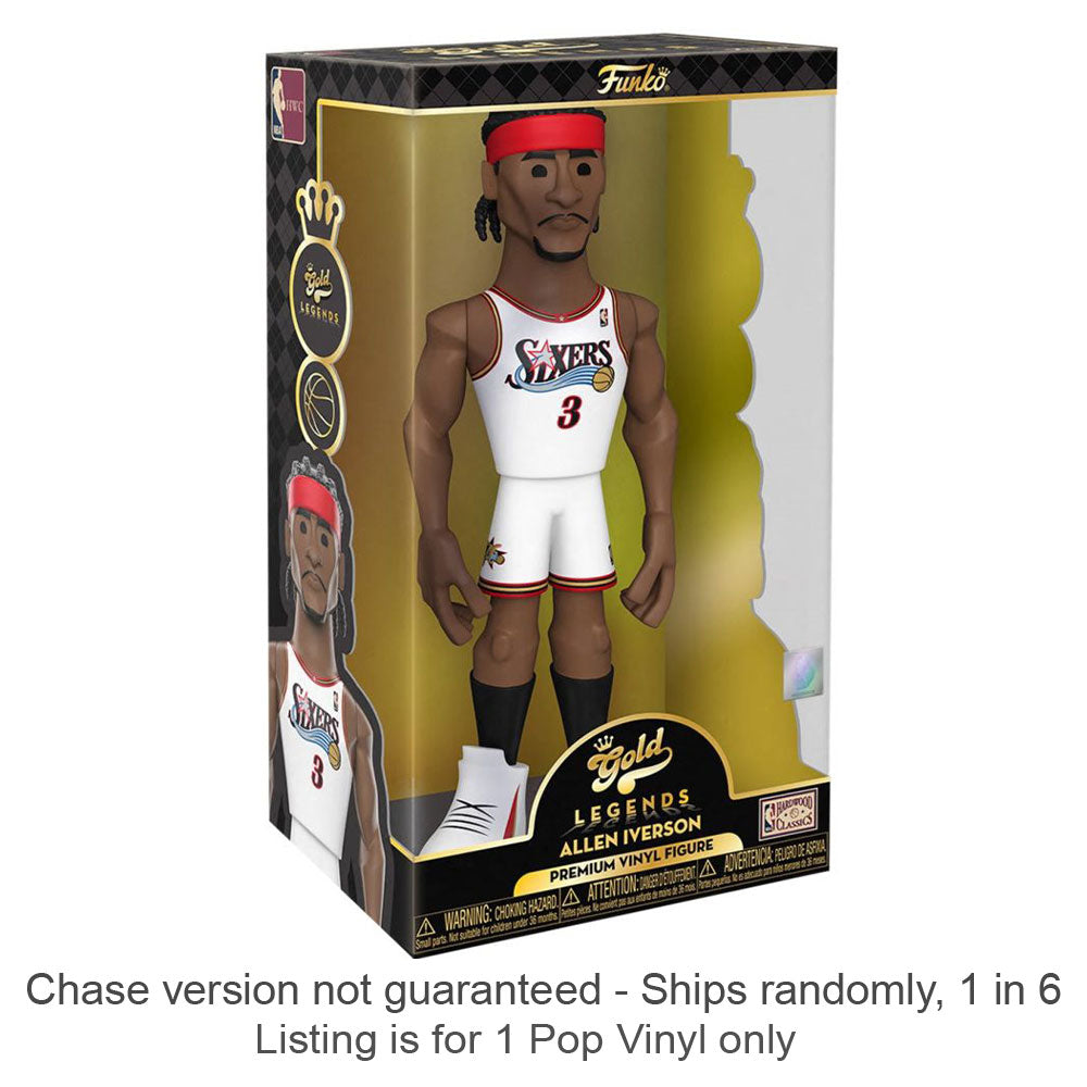 NBA: 76ers Allen Iverson Vinyl Gold Chase skip 1 av 6