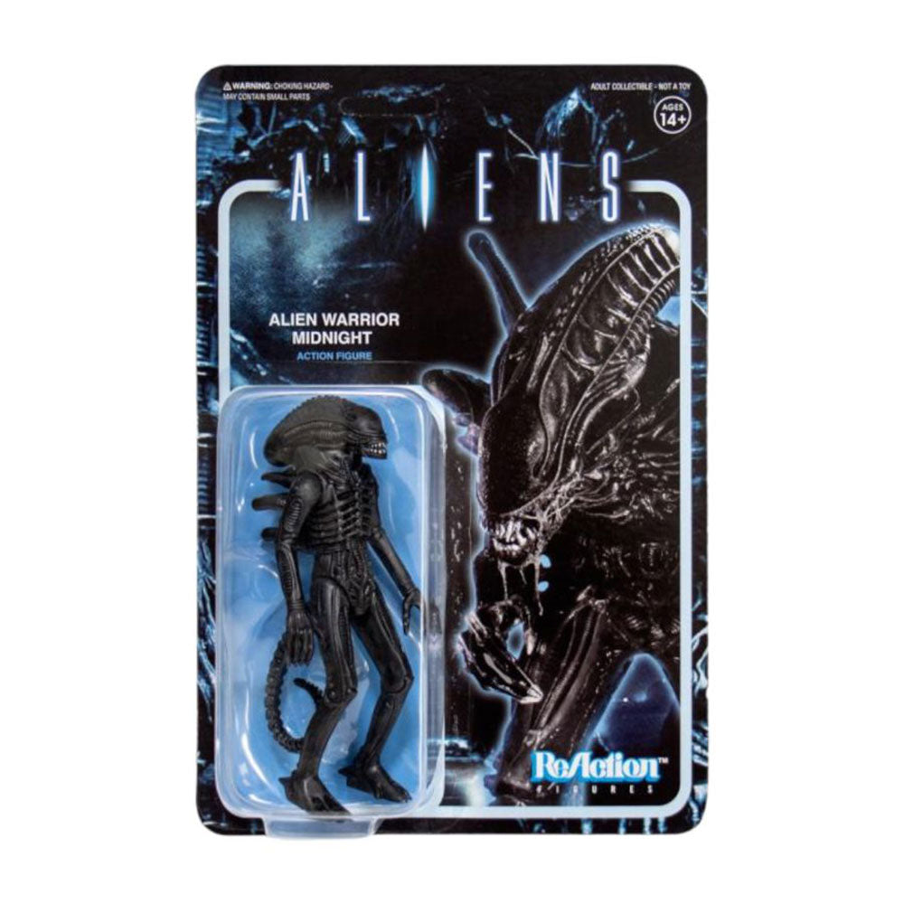 Aliens Alien Warrior Midnight Black ReAction 3.75" Figure