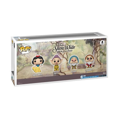 Snow White Dopey Sleepy Grumpy Ex. Diamond Glitter Pop! 4pk