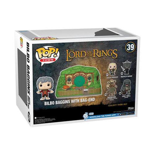 The Lord of the Rings Bilbo Baggins with Bag-End Pop! Town