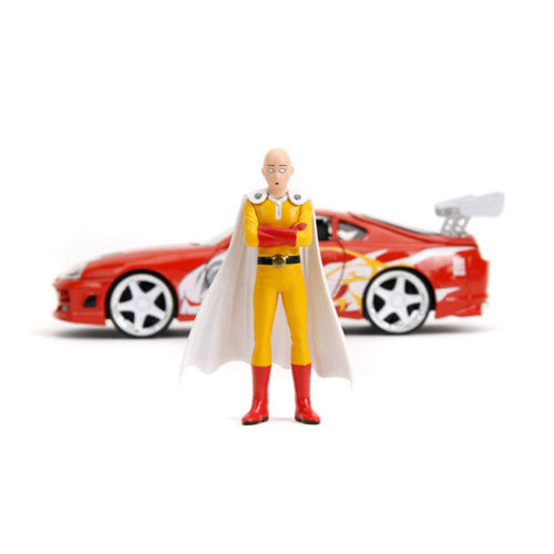 One Punch Man Saitama with 1995 Toyota Supra V2 1:24 Vehicle