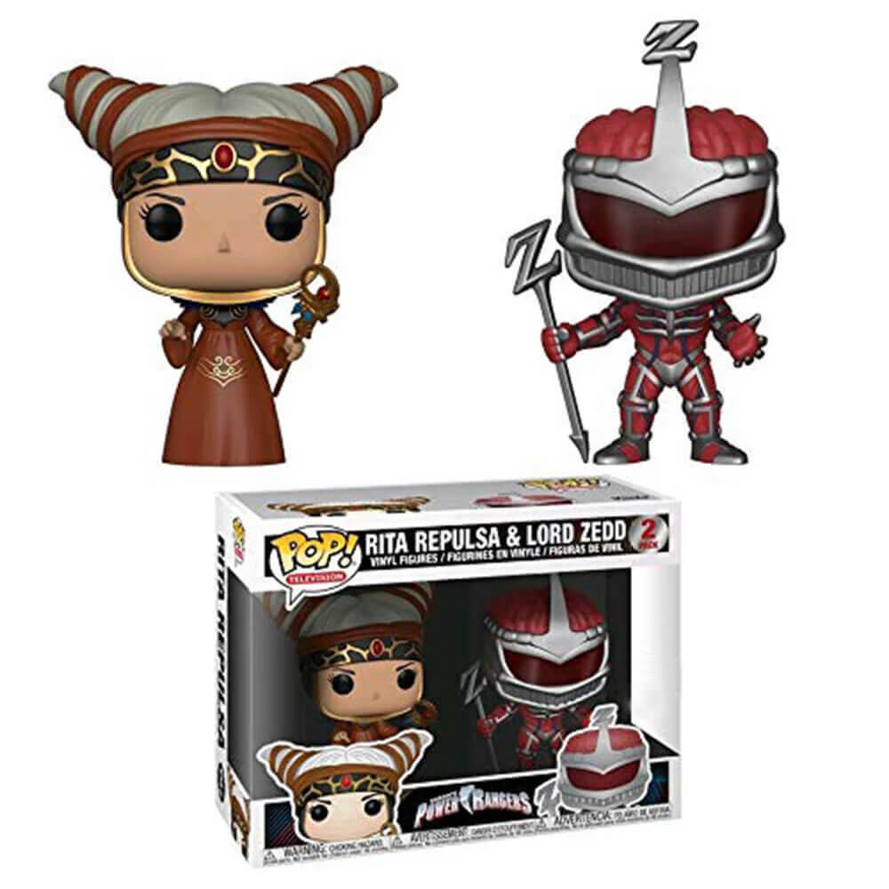 Power Rangers Rita Repulsa & Lord Zedd US Pop! Vinyl 2 pk