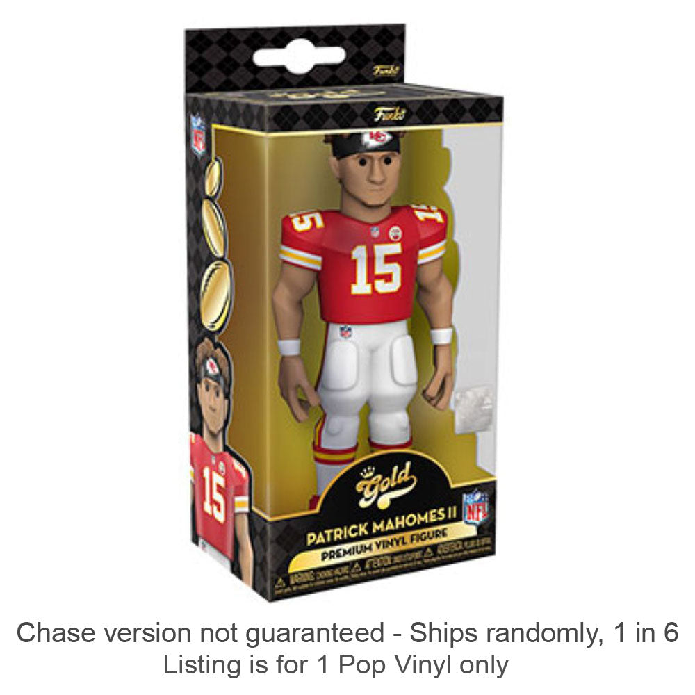 NFL Patrick Mahomes Vinyl Gold Chase Ships 1 av 6