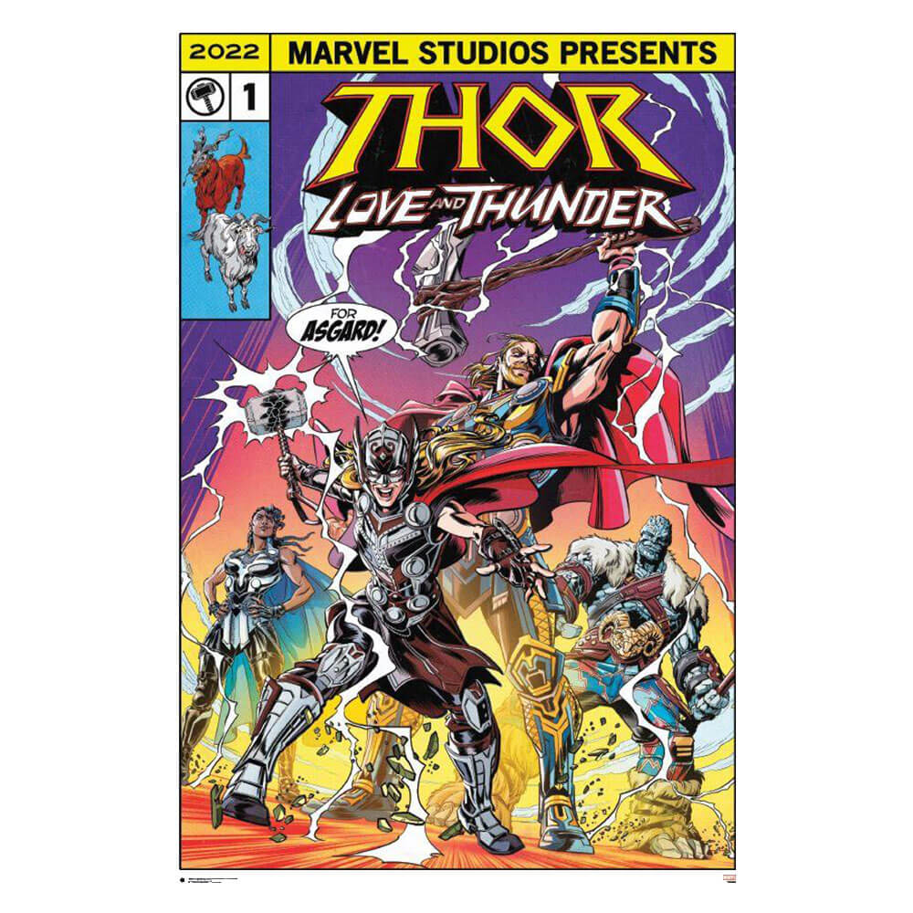 Thor: Affiche d'amour et de tonnerre (61x91,5 cm)