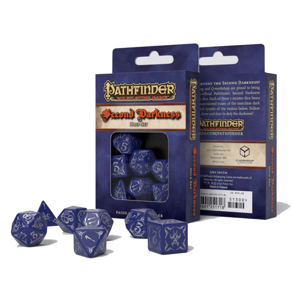 Q Atelier Pathfinder Dice (ensemble de 7)