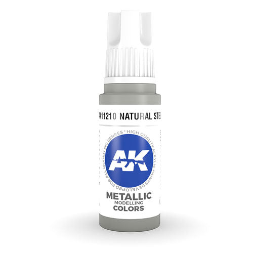 AK Interactive 3Gen Steel Acrylic Paint 17mL