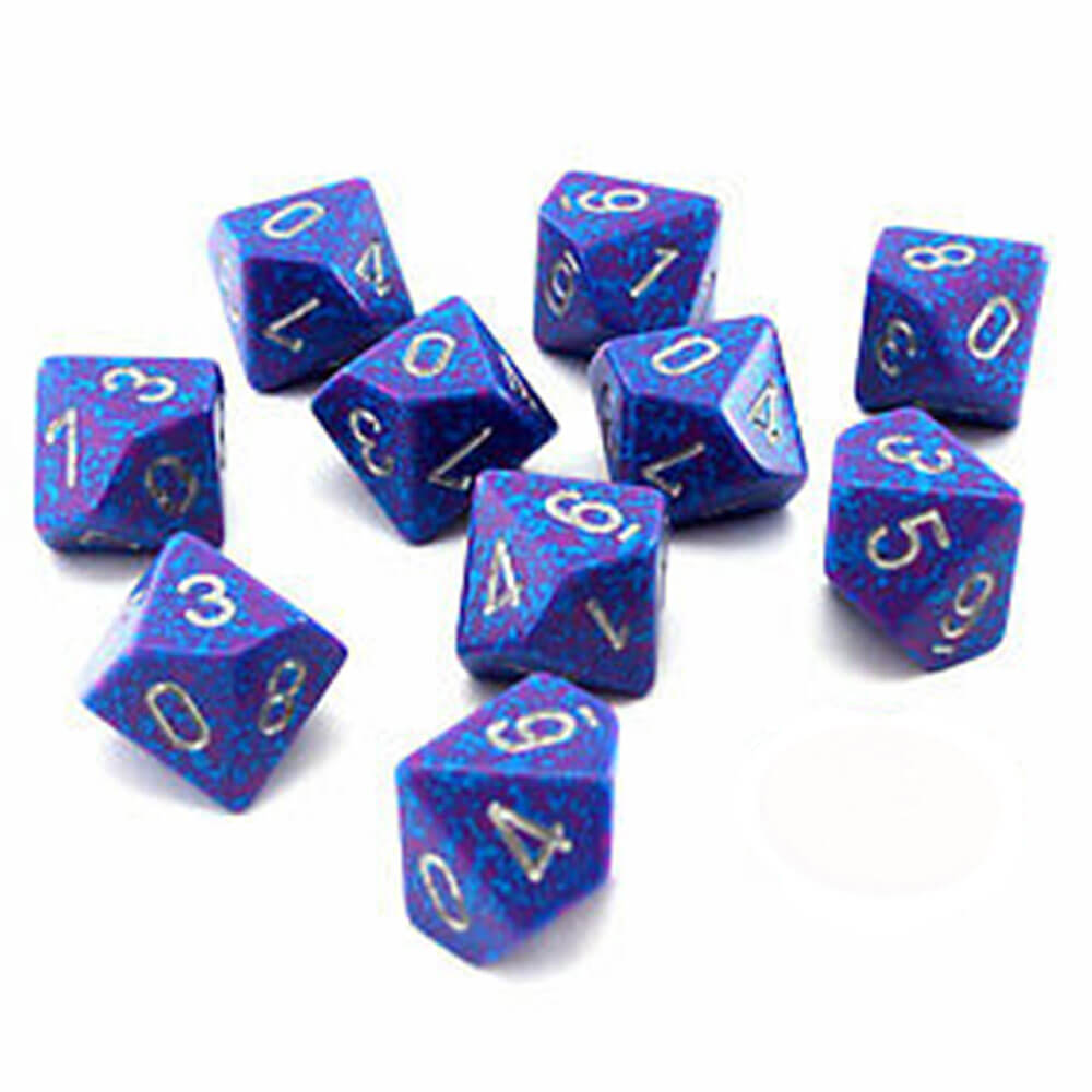 CHESSEX D10 Conjunto poliédrico de 10 mortos