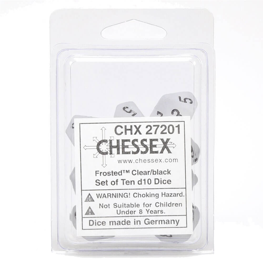 Chessex D10 Polyedrale 10-die matte set