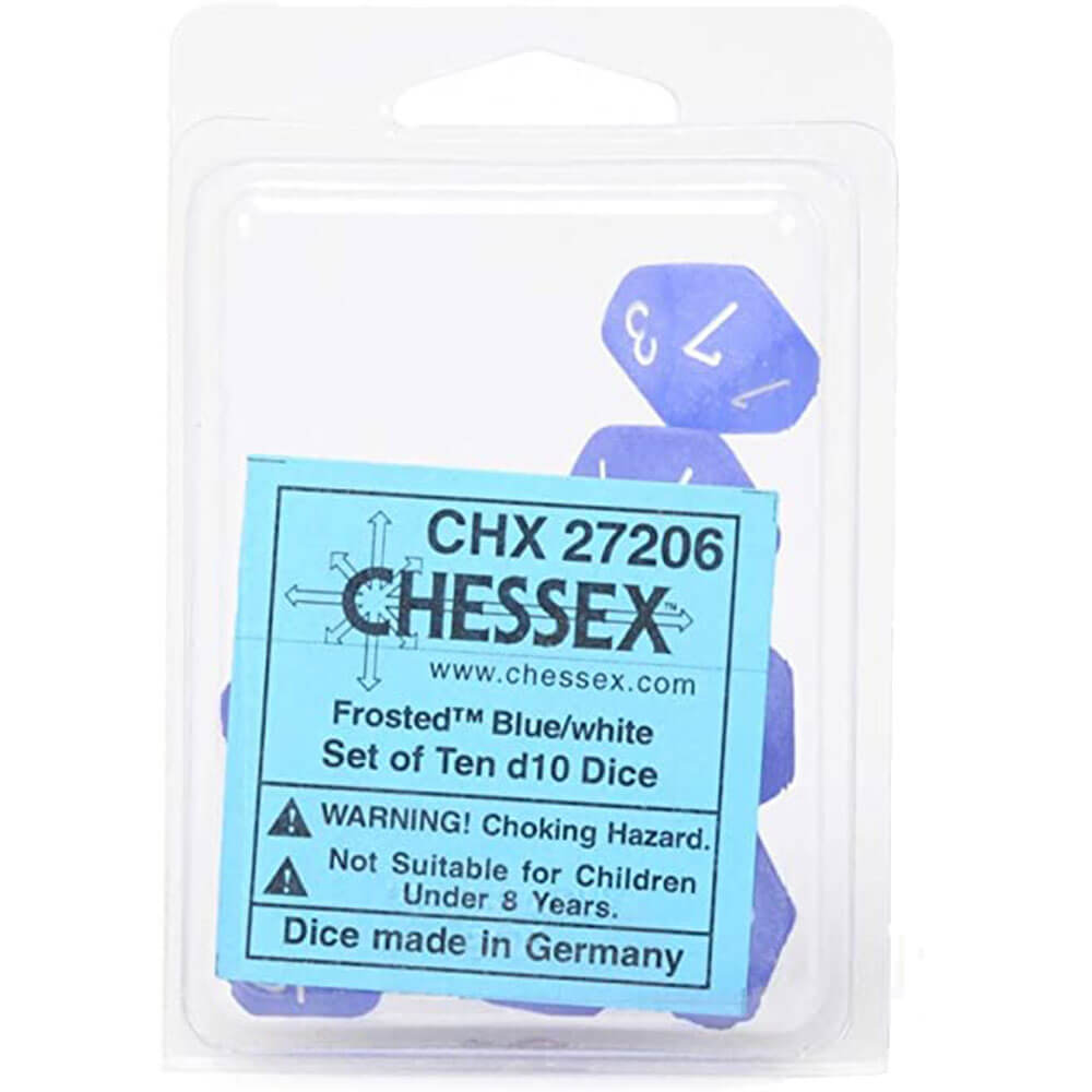 Chessex D10 Polyedrale 10-die matte set