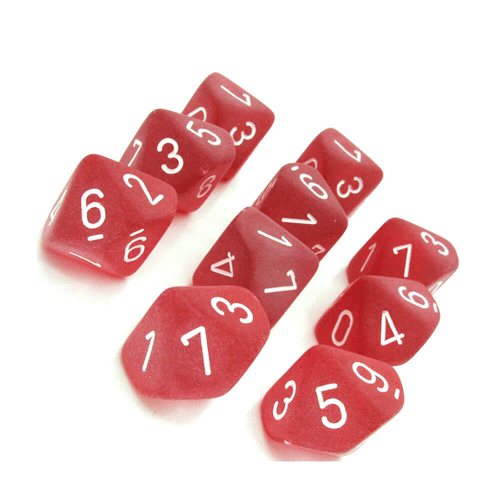 Chessex D10 Polyedrale 10-die matte set