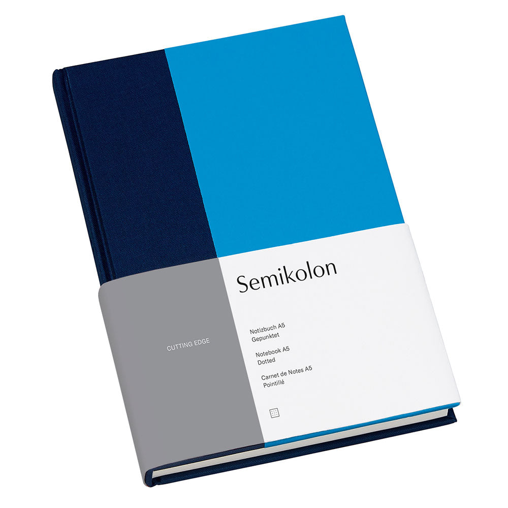 Semikolon prikkede A5 -notebook