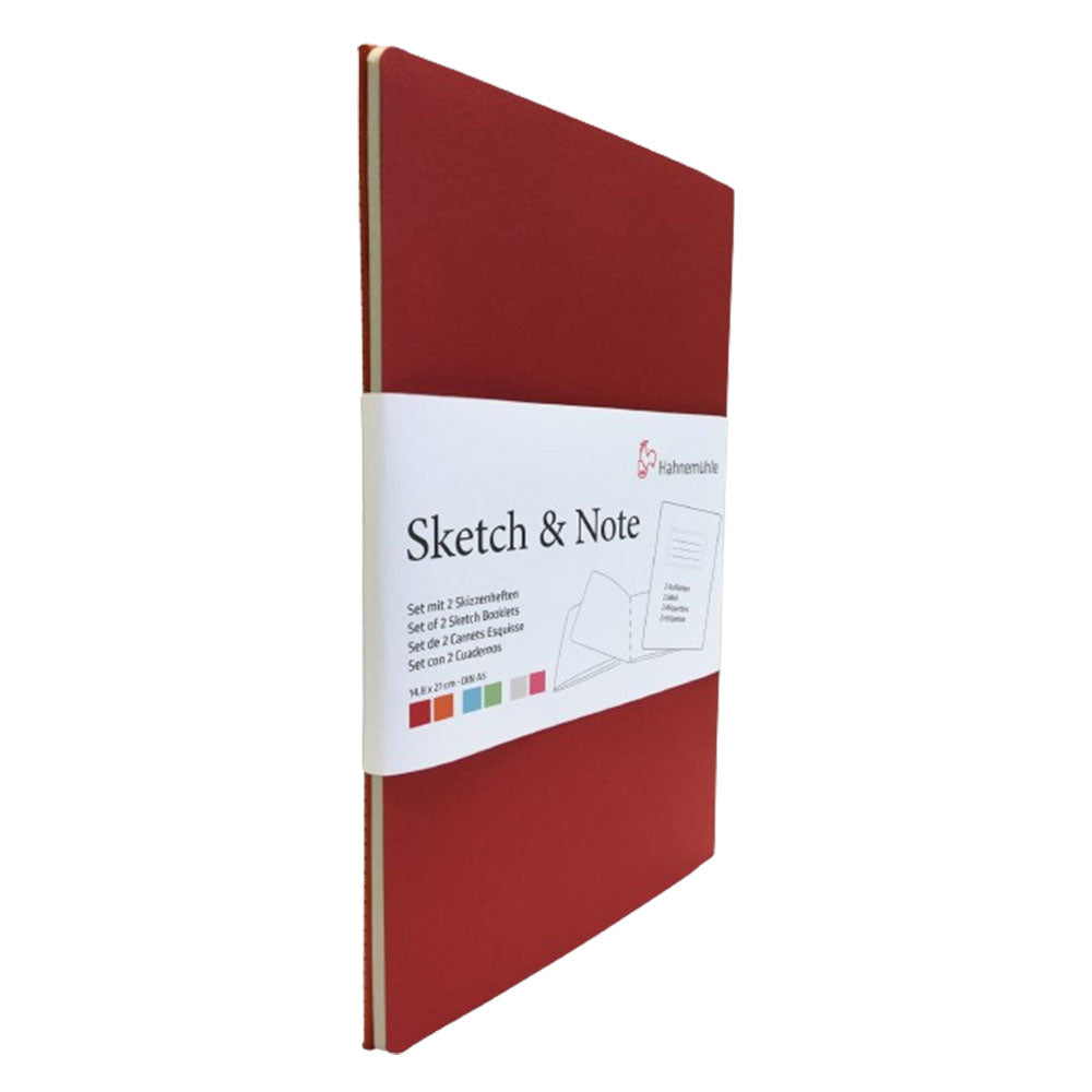 Hahnemuehle Sketch & Note Booklets 2pk (Cerise/Paprika)