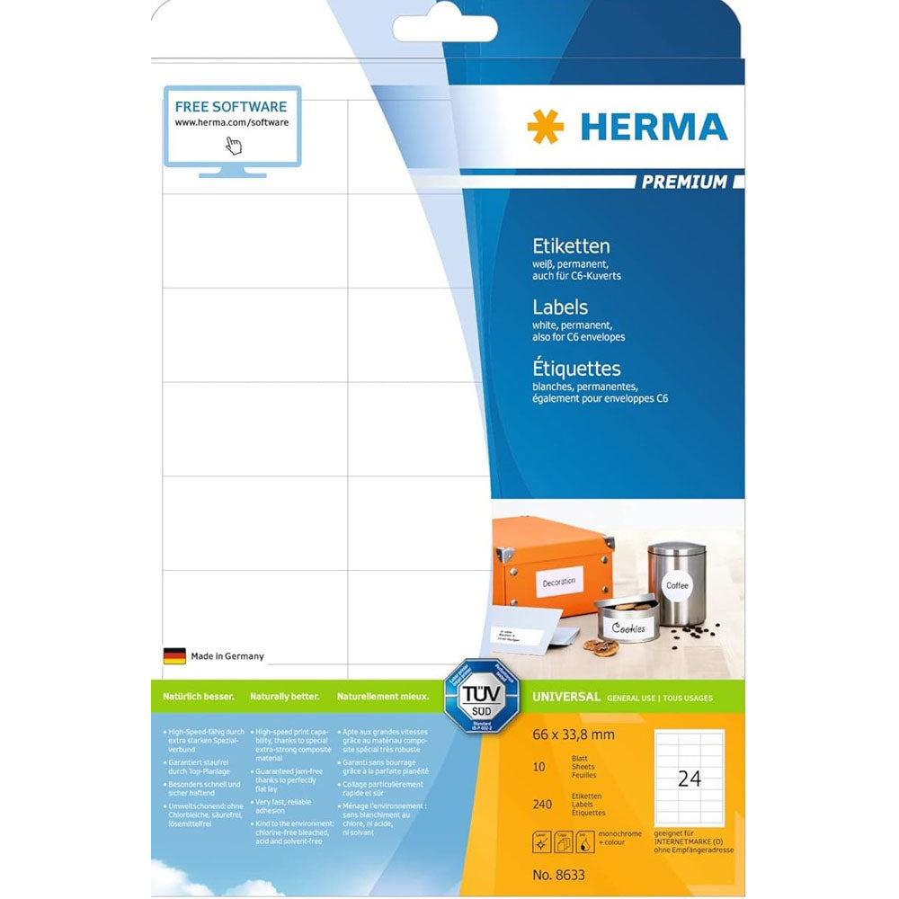 Herma Premium Labels A4 33,8mm 10 st