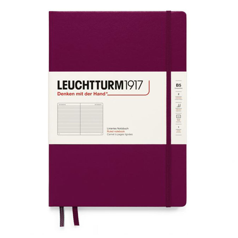 Leuchtturm HC -komposition styrede notebook B5