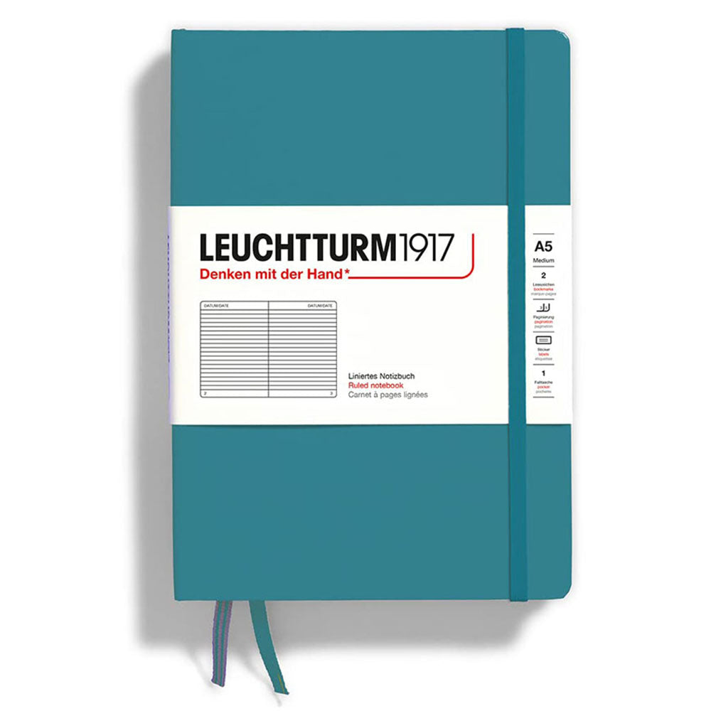 leuchtturmハードカバーはノートブックa5（青）を支配しました