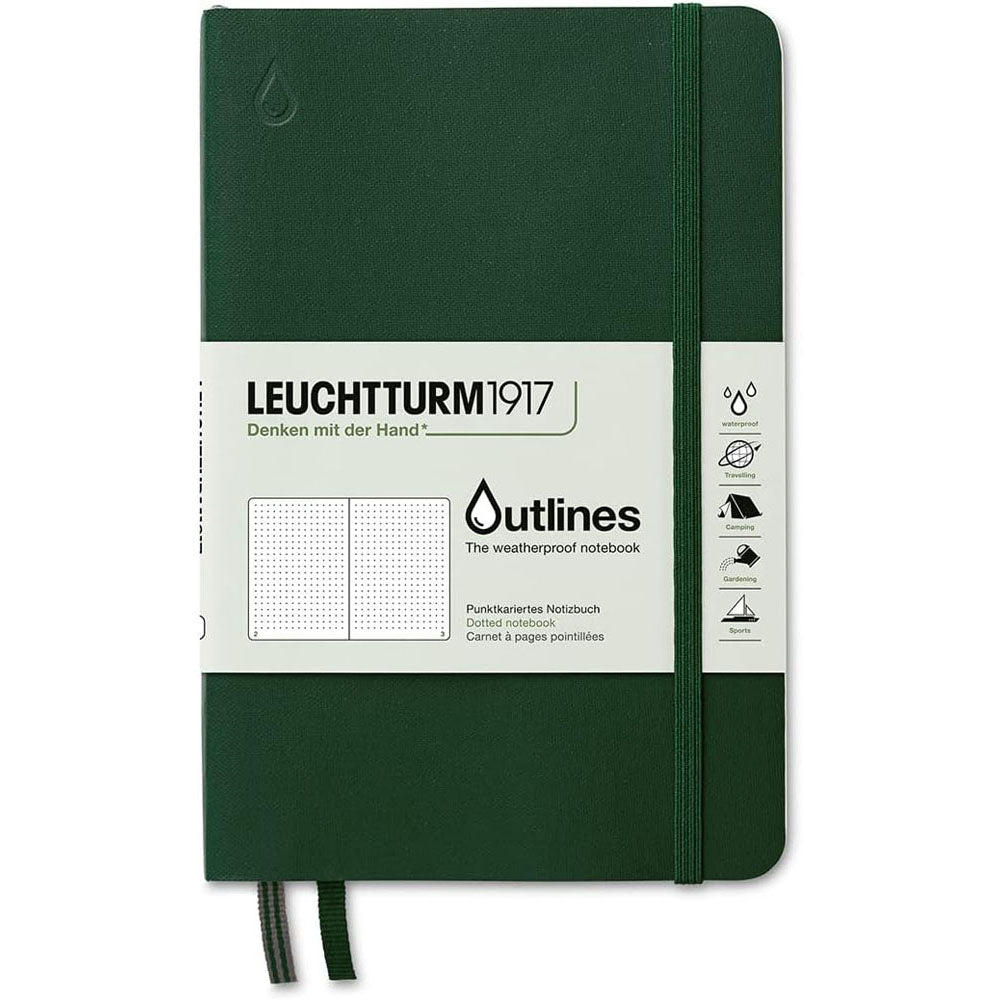 Leuchtturm skitserer vejrbestandig stiplet notebook B6+