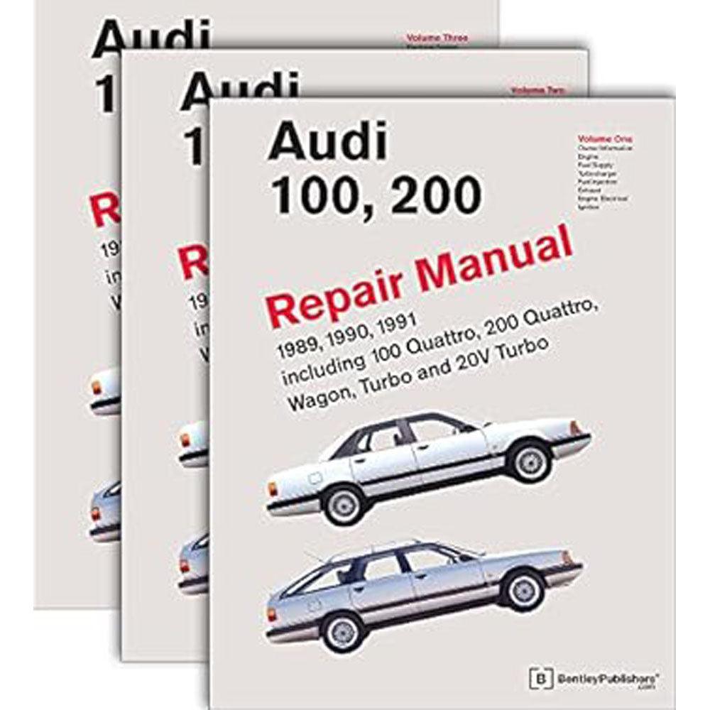 Audi 100, 200 Three Volume Set Repair Manual 1989-1991